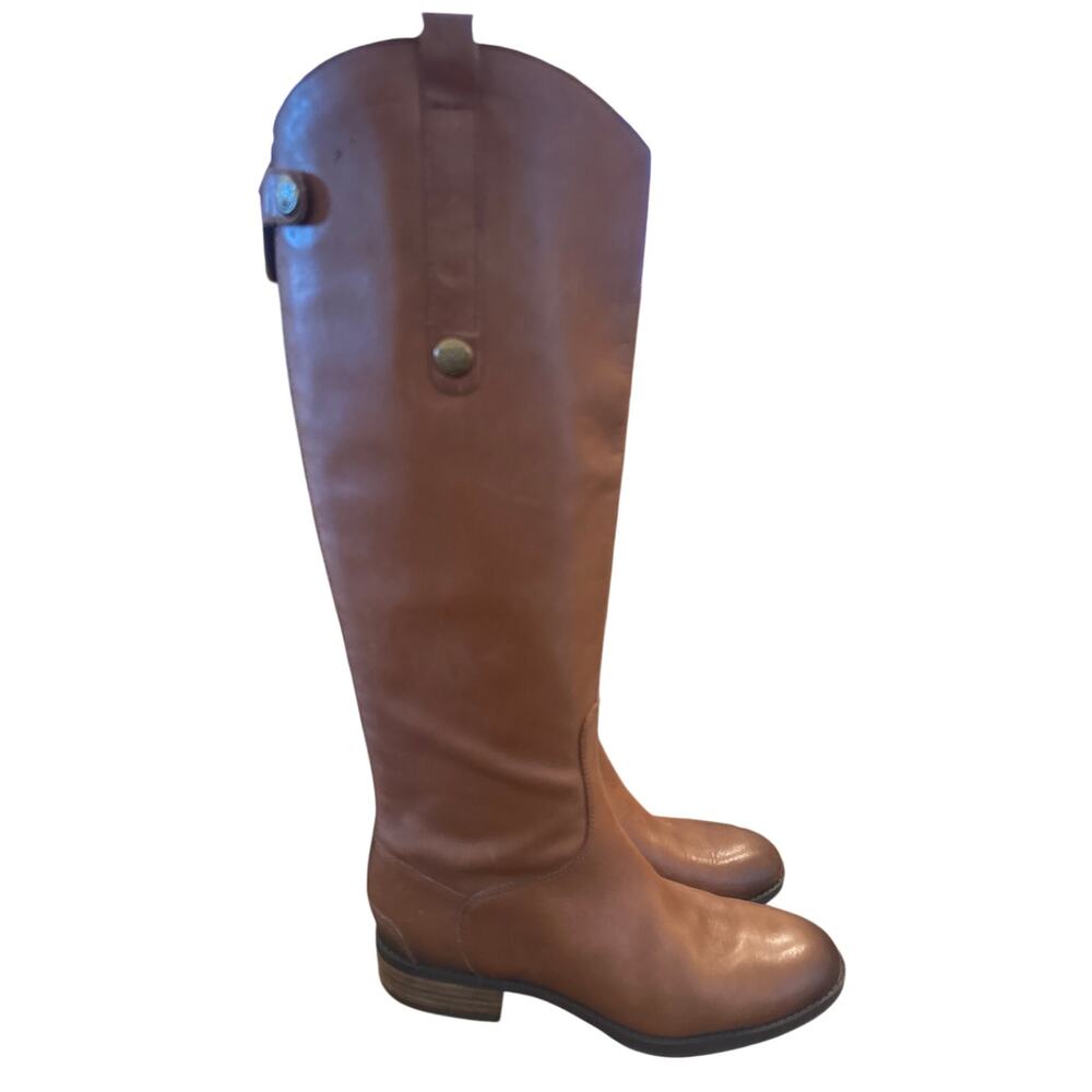 ⭐️ Women’s Sam Edelman Tan Classic Riding Boots. Size 7  Preppy Capsule Wardrobe